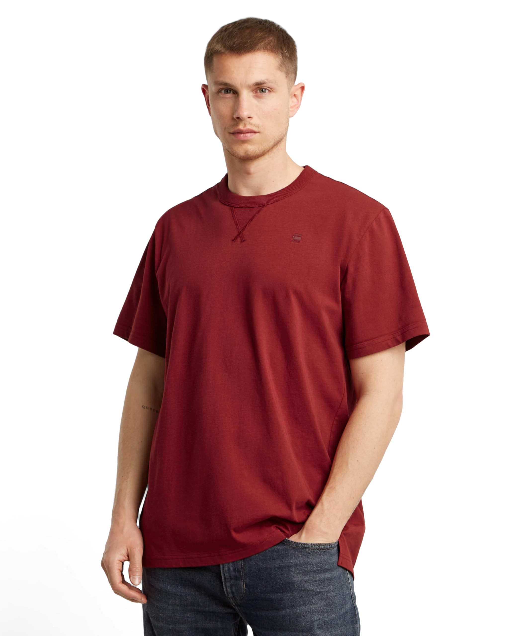 G-Star Herren Nifous T-Shirt, Rot (Dry red D24449-336-5298), M