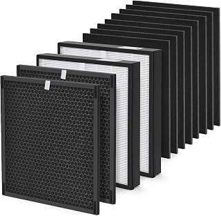 AM3/4 Air Filter Compatible with Fellowes AeraMax Pro AM3/4 Series Purifier | AM3 AM4 Replacement Filters Set Includes 2x H13 HE-PA+2x Activated Carbon+8x Pre-Filter, Part# 9600501, 9416602, 9416502