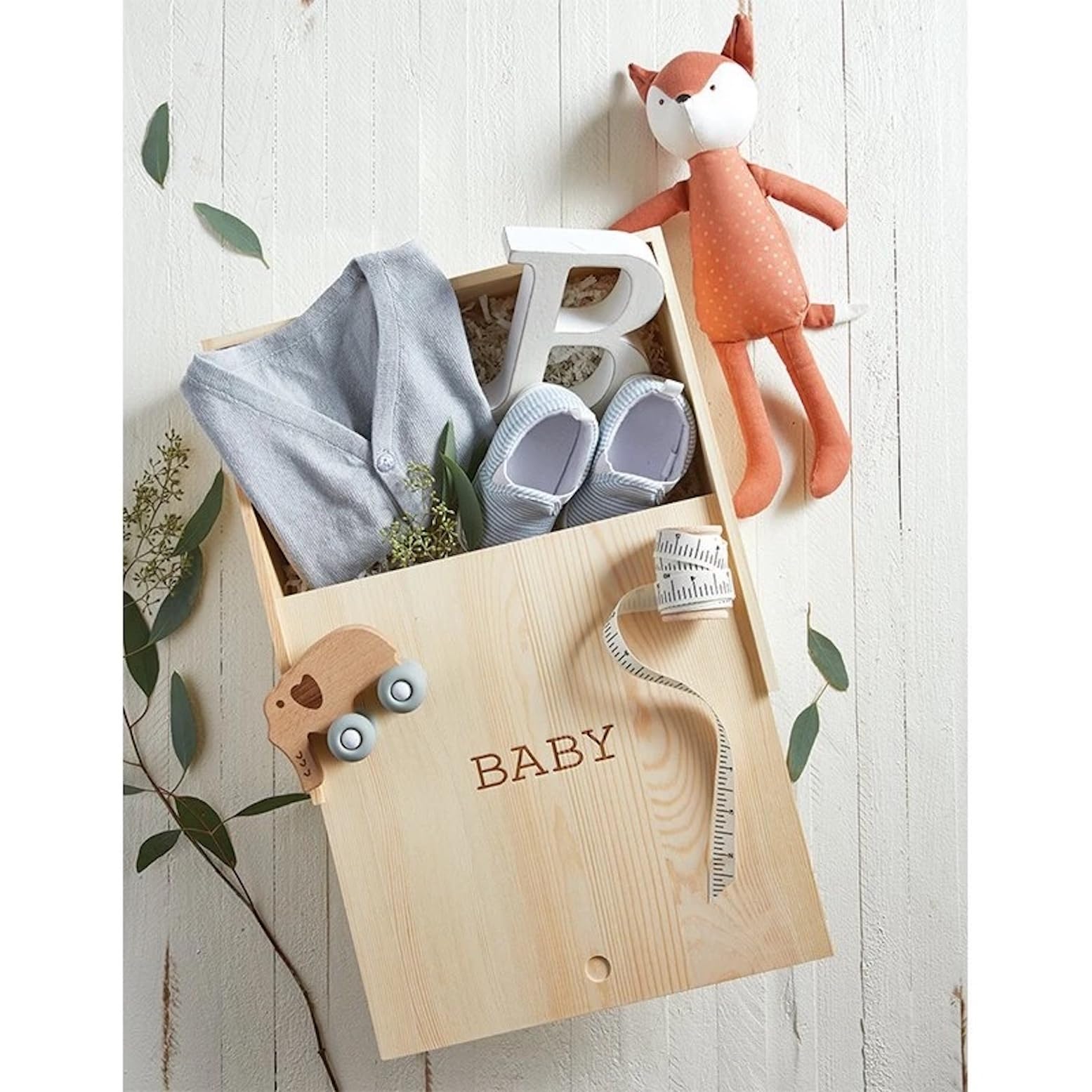 Stephan Baby Erinnerungsbox aus natürlichem Kiefernholz, für Babys