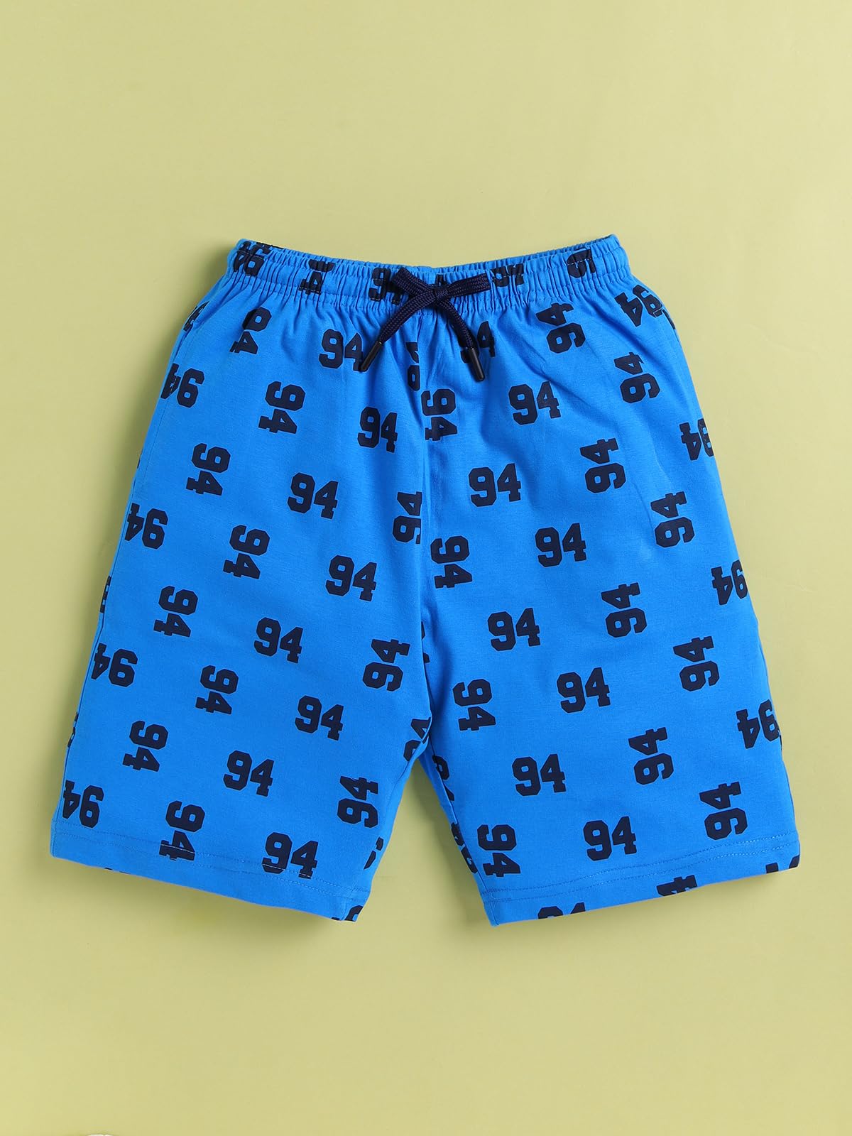 Bumchums Set di maglietta e pantaloni senza maniche per ragazzi, senza maniche, con scollo rotondo, set di abbigliamento casual, alla moda e carino, stampato
