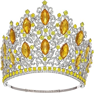 Tiaras y coronas de diamantes de imitación de cristal para mujer, ropa de pelo ajustable