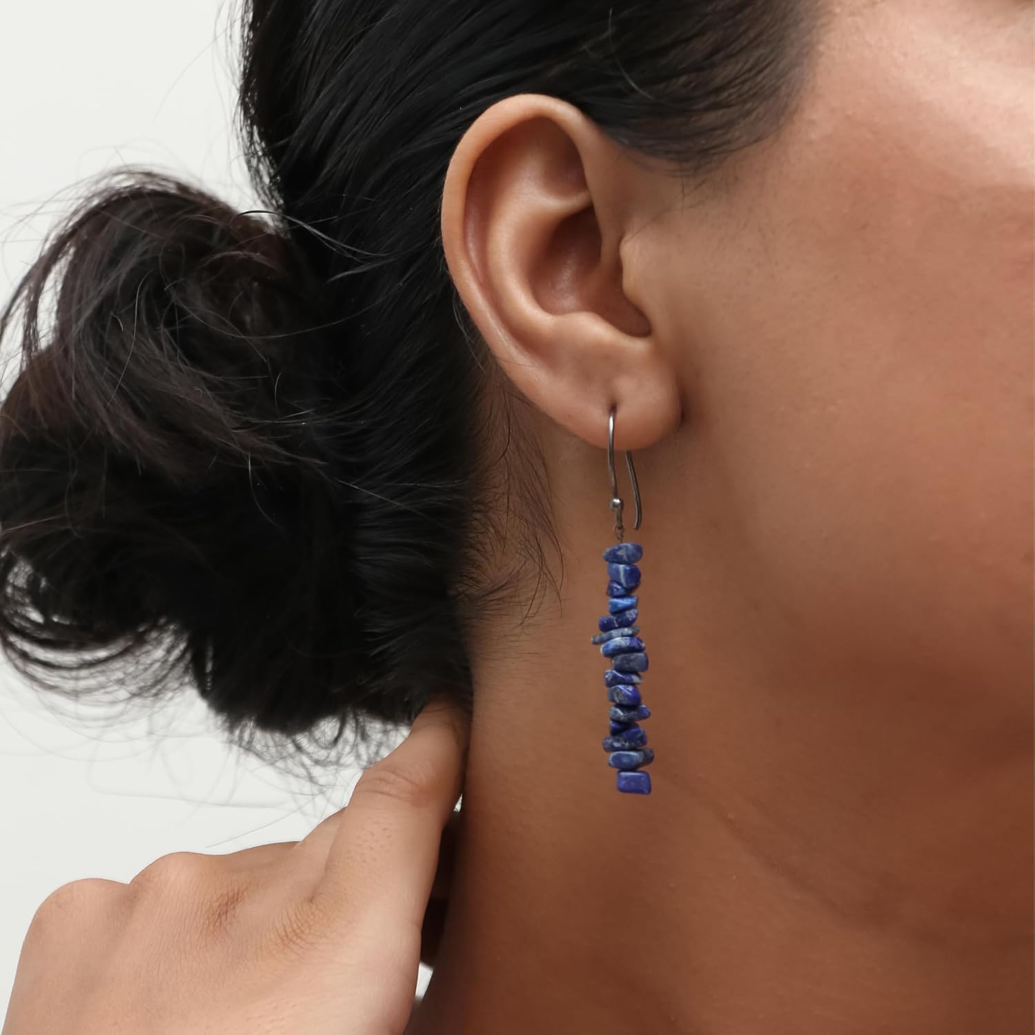 Natural Lightweight Crystal Dangle Earrings Handmade Gemstone Jewelry Hypoallergenic Non-Tranish Dangling Earrings For Women - Image 5