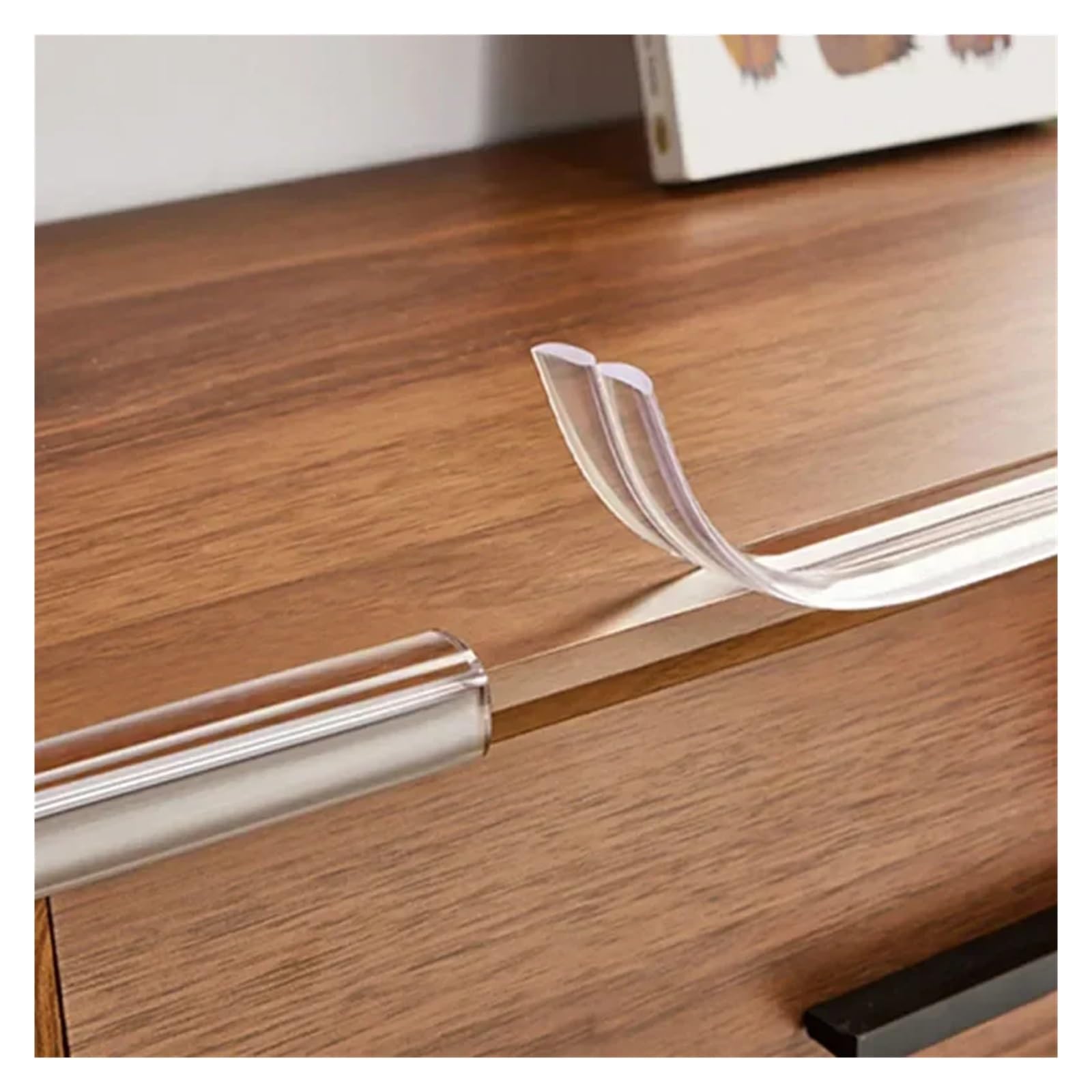 Protectores de Esquinas para mesas, Tira Protectora de PVC Transparente para la Seguridad Infantil con Cinta Adhesiva de Doble Cara, antigolpes para Muebles Infantiles.