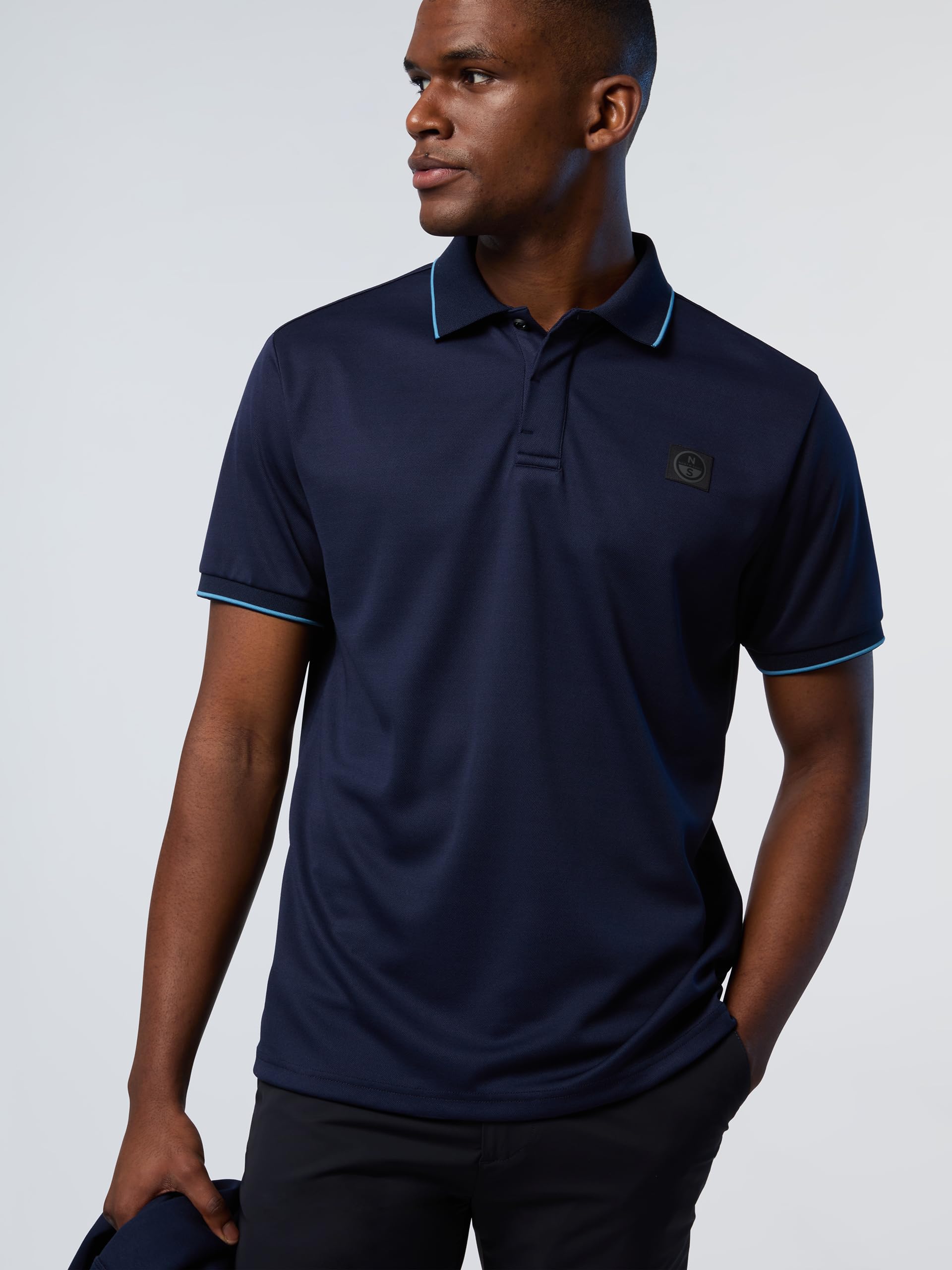 NORTH SAILS Polo Uomo in piqué Coolmax di Poliestere Riciclato