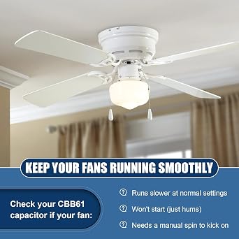 3 Pcs 5 Wire Ceiling Fan CBB61 Capacitor for New TECH 5+5+5uf 50/60Hz 250VAC