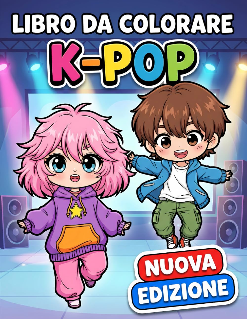 Libro da Colorare Chibi K-Pop: Oltre 60 Illustrazioni Divertenti E Bellissime Per Bambini 6-12 Anni, Teenager E Fan Di Ogni Età