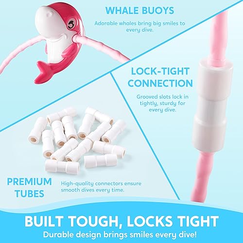 Miniatura 2 de SYNCFUN Juguetes de piscina, anillos de buceo, 2 paquetes de anillos de natación para buceo, juego de piscina bajo el agua para niños para