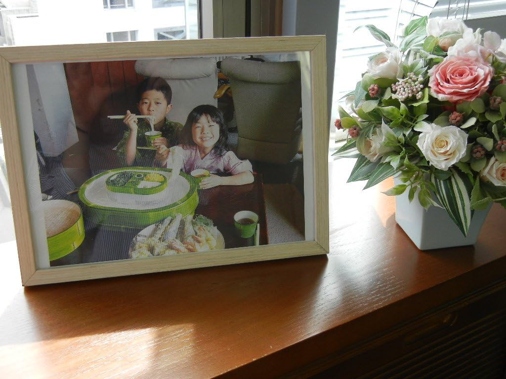 ユーパワー Yu-Power Photo Frame Natural White Photo Size: A4 Size (8.3 x 11.7 inches (210 x 297 mm)