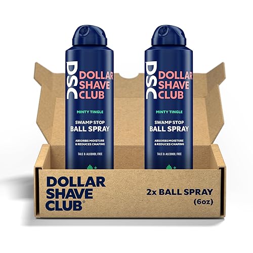 Dollar Shave Club Spray de bolas de 2 unidades Spray de bolas para hombres, absorbe la humedad y reduce las rozaduras, desodorante en aerosol de