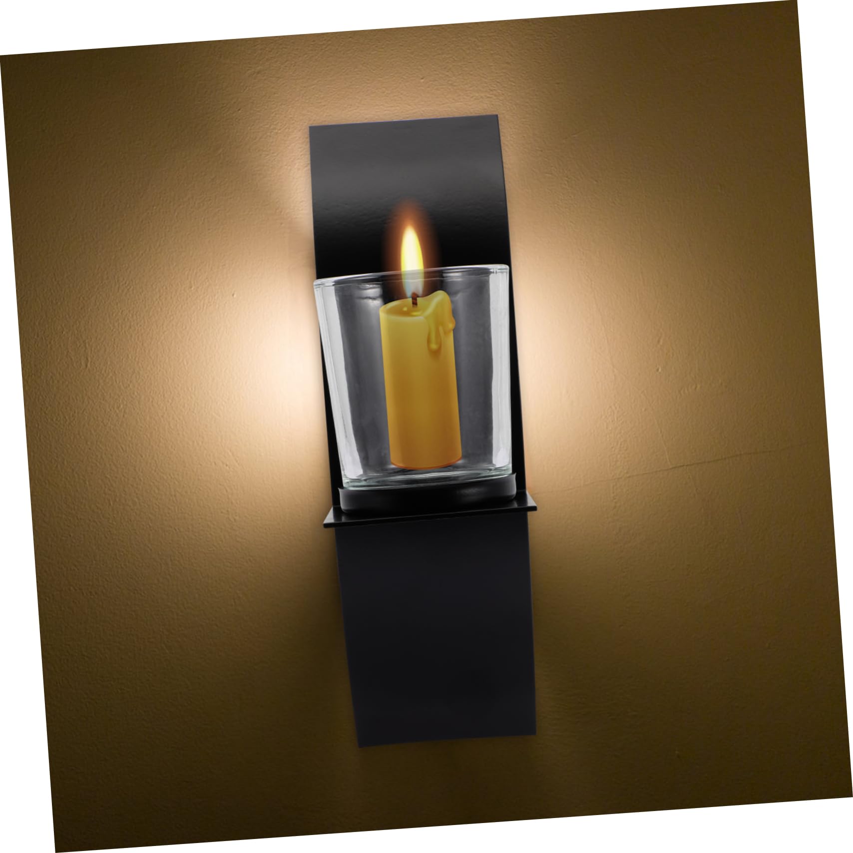 Portacandele Da Parete in Ferro Battuto, Portacandele Decorativo Da Parete Elegante Per Soggiorno e Camera Da Letto, Applique Per Candele Decorativa Per Interni, Arredamento Murale Classico