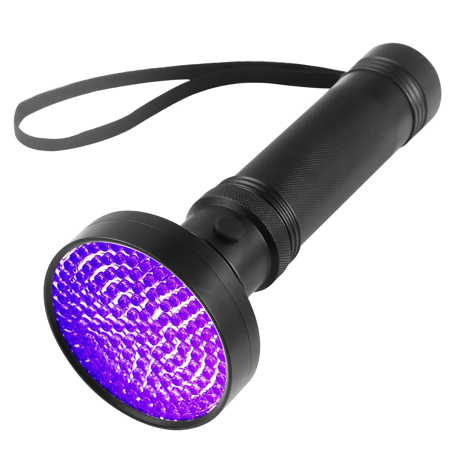 AutoEuropaBlack Light Flashlight 100 LED 395nm UV Pet Urine Detector Light, Ultraviolet Flashlight for UV Liquid Curing and Detect Stains