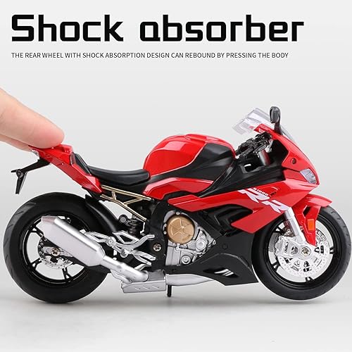 Miniatura 8 de COOLPUR Modelo de motocicleta fundido a presión para S1000RR, modelo de motocicleta realista, juguete o colección de moto para niños a escala 1:12