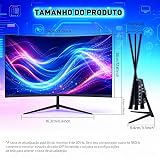Monitor Gamer Curvo 24" FHD 1080P - 180Hz, 1ms, Tela 1800R, Compatível com FreeSync e G-Sync, Alto-falantes Integrados, HDMI 2.0, DisplayPort 1.4, Filtro de Luz Azul, VESA — imagem 8