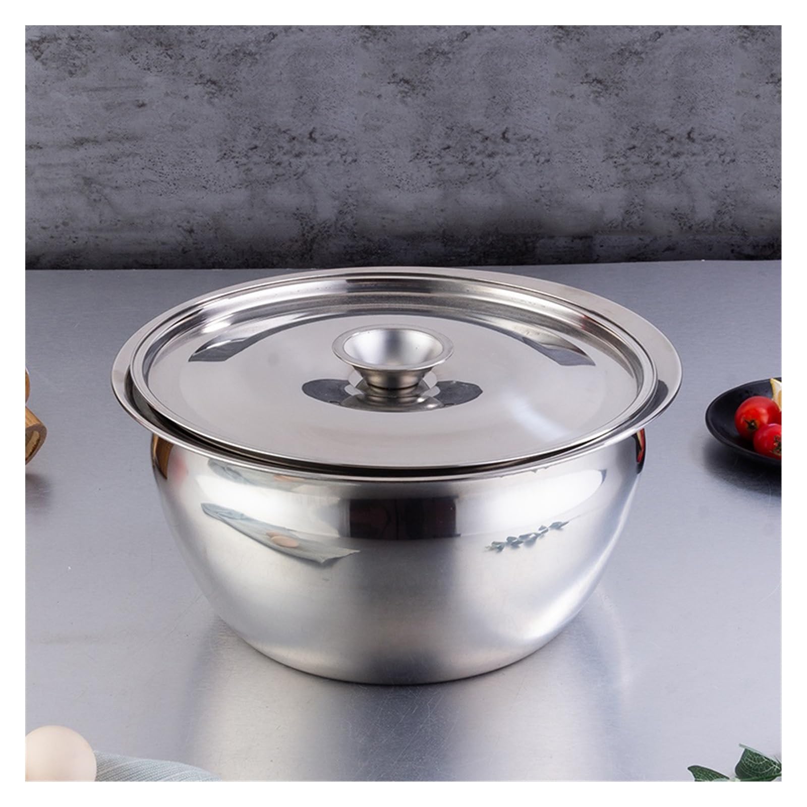 Couvercle En Verre Kadax Avec Poignée Acier - 26cm - Pour Casseroles & Poêles - Résistant Haute Température