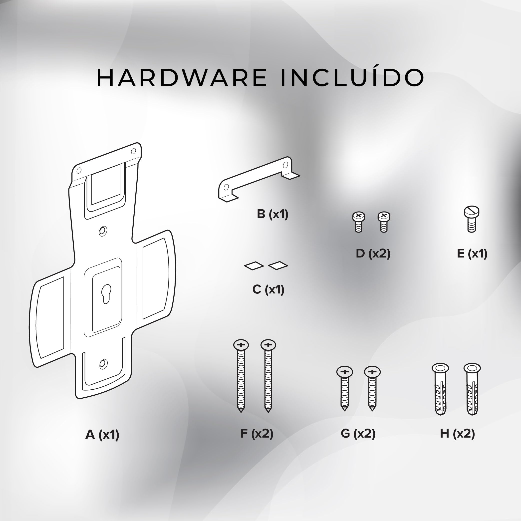 HumanCentric Soporte de Pared Compatible con el Soporte de Pared Sonos Amp, Soporte de Montaje para Amplificador inalámbrico Sonos, Monta el Sonos Amp en Cualquier dirección