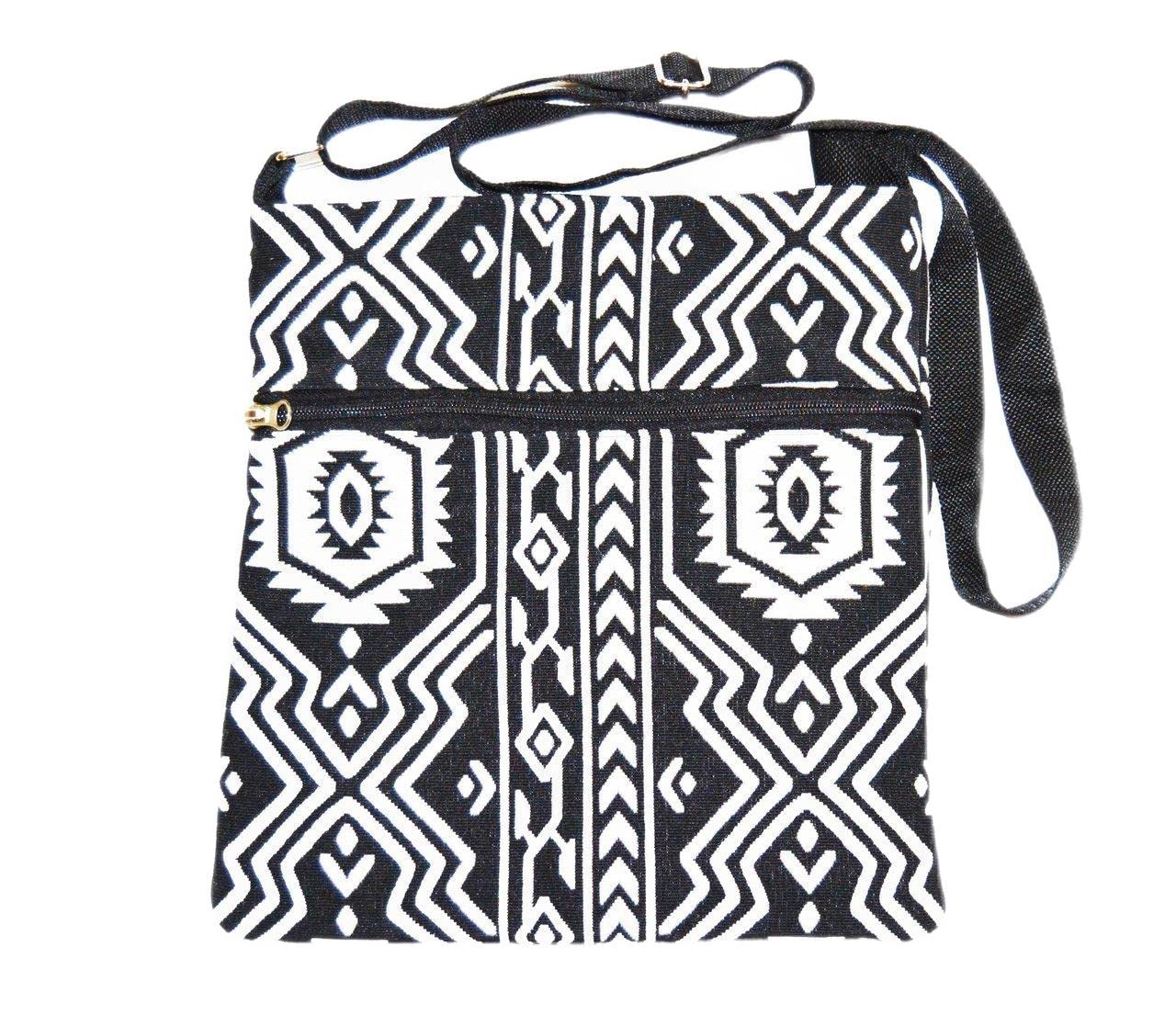 WillaRues Passport Messenger Bag Black Natural