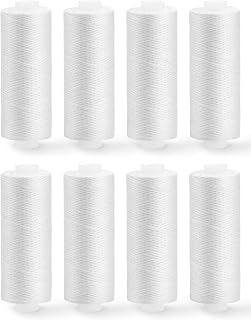 ZMAAGG Sewing Thread, 8 Rolls 200 Yards White Sewing Machine Thread | Polyester Thread for Sewing Machine, Hand Stitching, Embroidery,Sewing Threads for Sewing Machine, White Thread Sewing