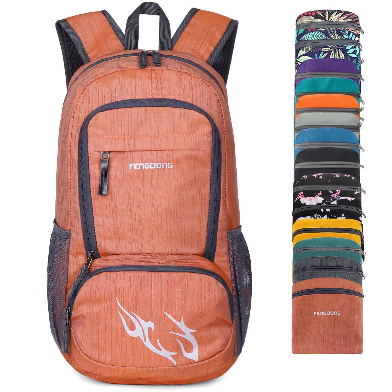 FENGDONG 35L Lightweight Foldable Waterproof Packable Travel Small Hiking Backpack Daypack for men women-image-25