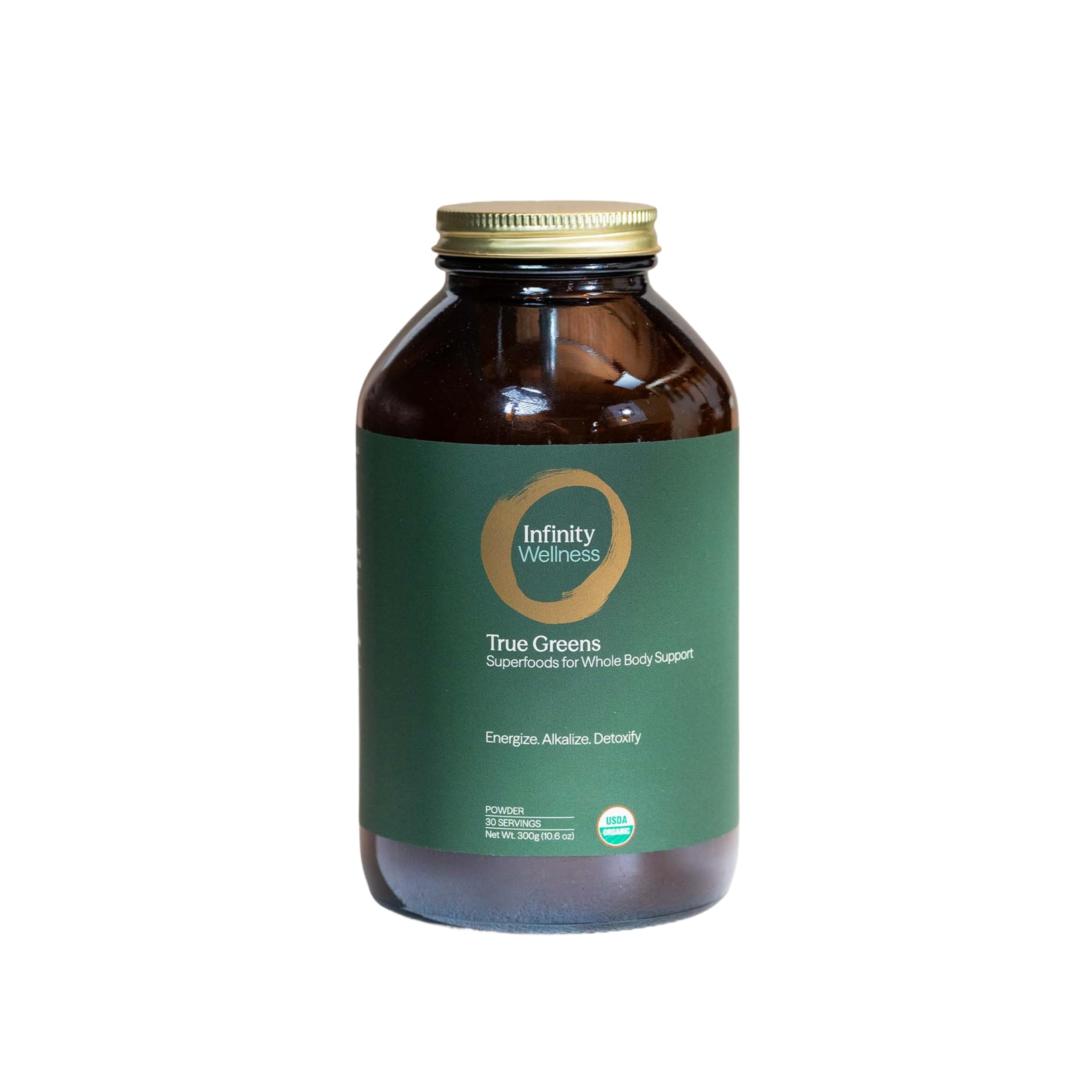 Infinity Greens Suplemento de Spirulina em Pó com Algas Verde-Azuladas e 28 Superalimentos, 340 g