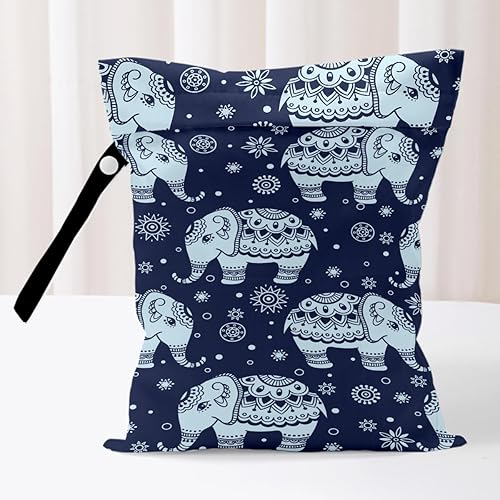 Miniatura 6 de Bolsa húmeda floral reutilizable para viajes, playa, piscina, gimnasio, baño, bolsa impermeable para trajes de baño, tela de gimnasio sucia, Multi