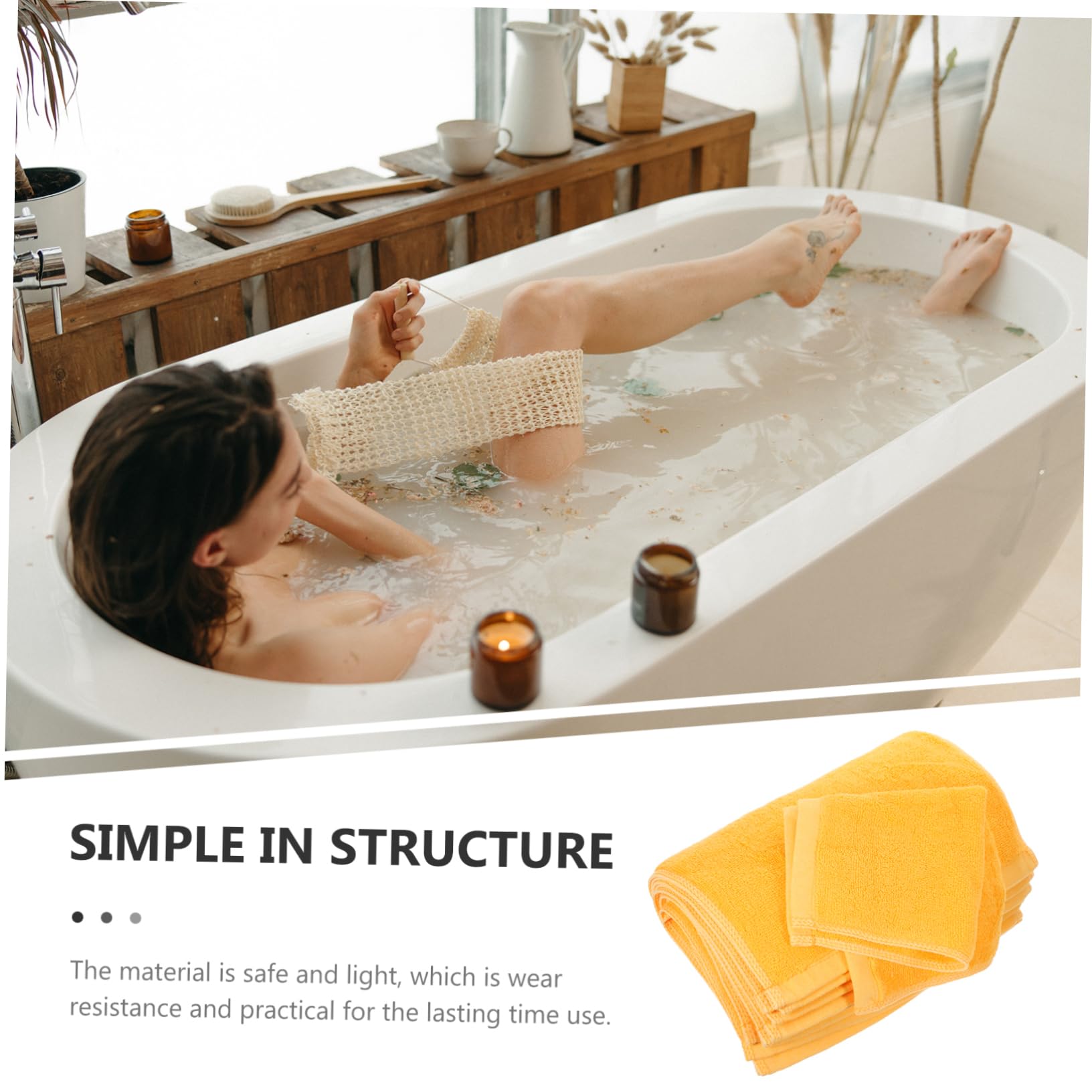 PRETYZOOM 12pcs Skin-Friendly Cotton Hand Towels Super Absorbent Multi-use Face and Shower Towels for Lightweight Comfortable Decorative Bath