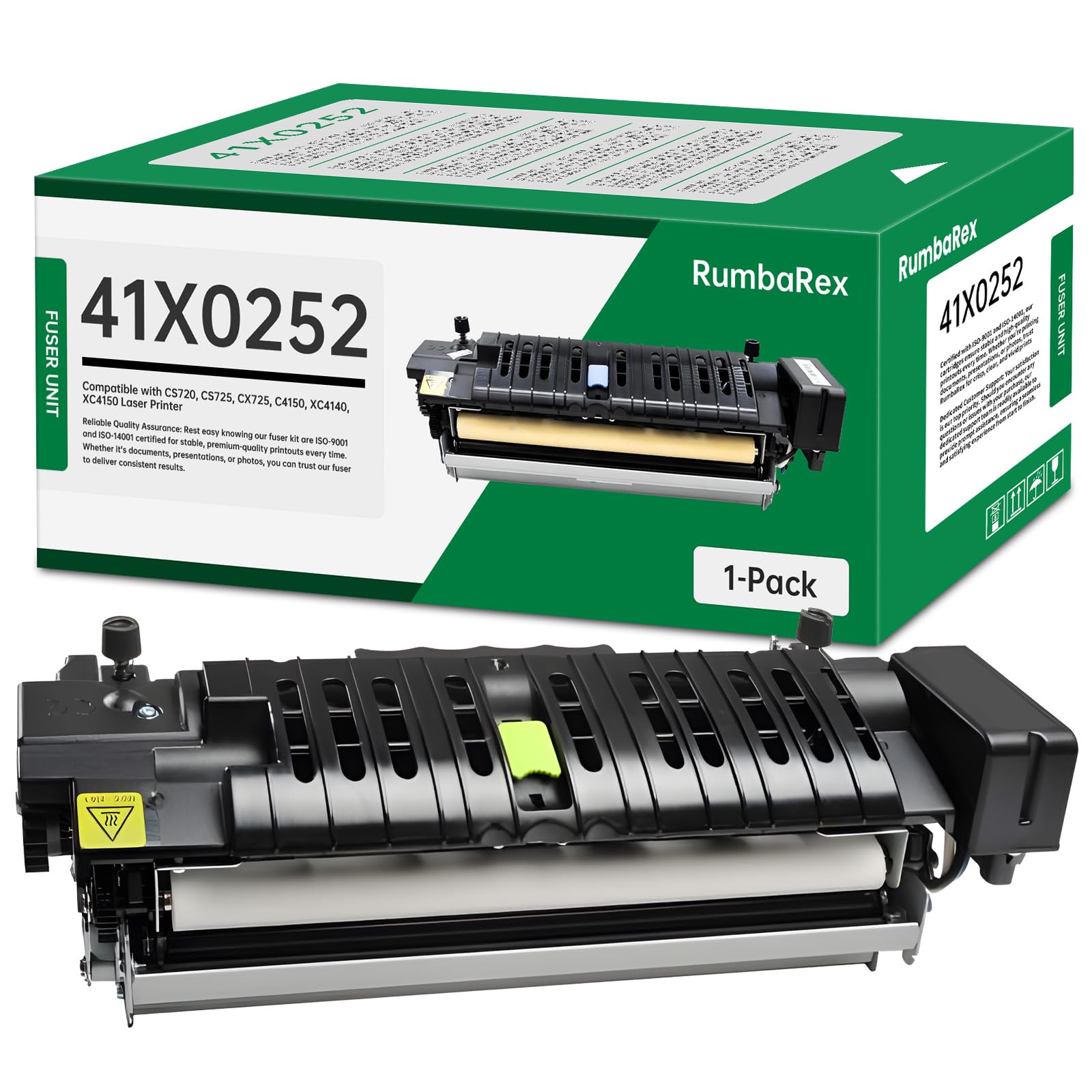 41X0252 Fuser Unit Replacement for Lexmark 41X0252 Fuser Unit CS720 CS725 CX725 C4150 XC4140 XC4150 Printer Fuser Kit 1-Pack, 110-120V, Type 00, 150000 Yield