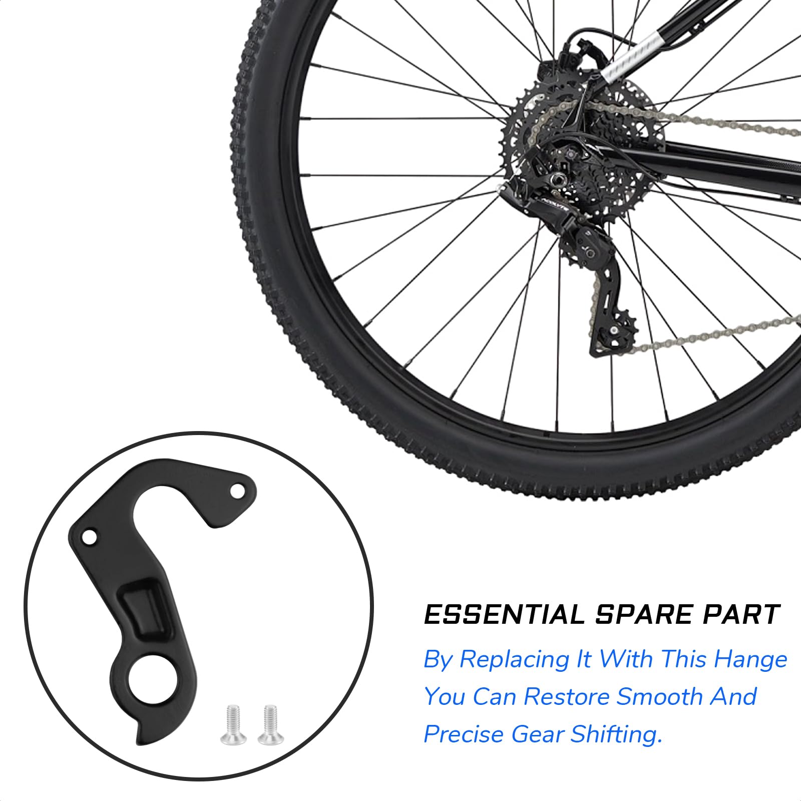 Forcella Cambio Posteriore Per Cannondale Carbz Chase Rush MTB – CC132, Crank Candy