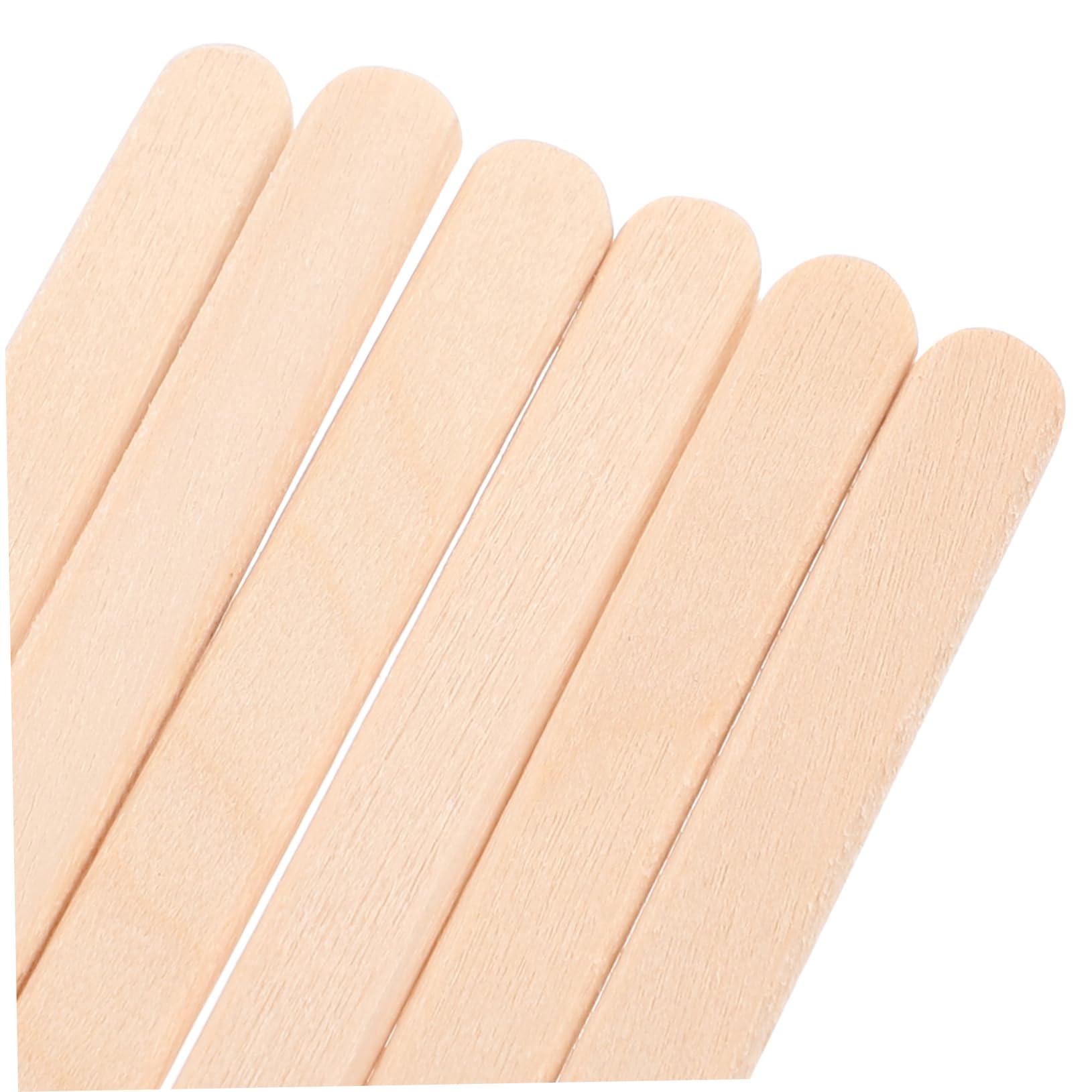 Ipetboom 100Pcs Wooden Sticks for Hair Removal Applicator Tool Edge Waxing Spatula Thickened Design for Body and Eyebrow Waxing