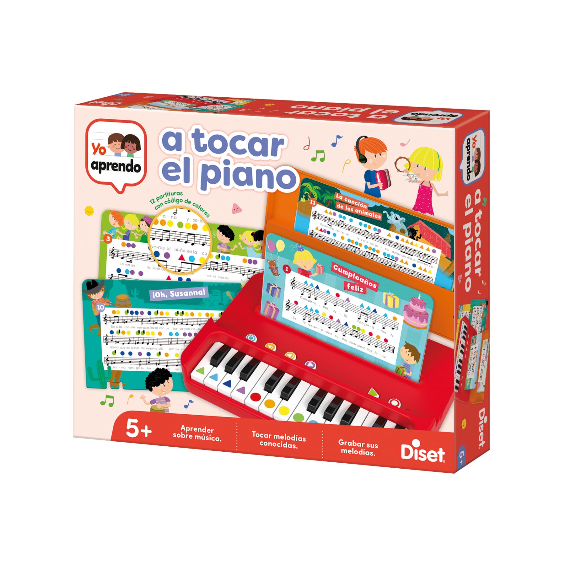 Diset - Yo aprendo a Tocar el Piano, Juego Educativo a Partir de 5 años