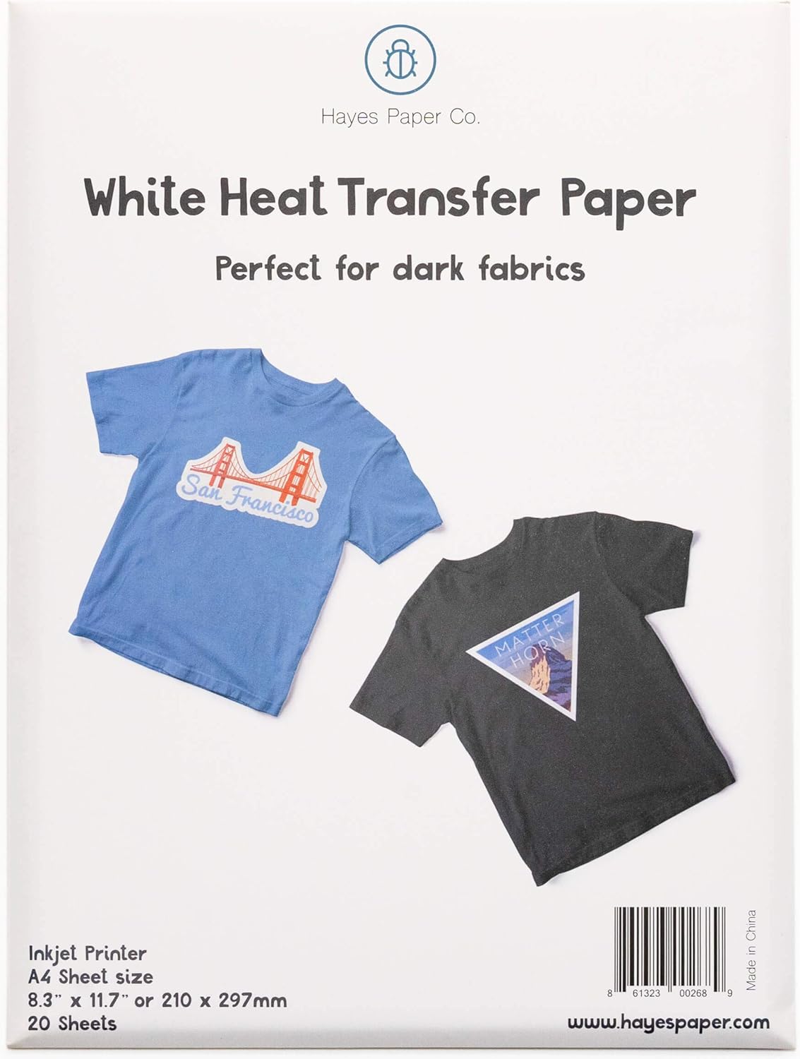Hayes Paper Co. Heat Transfer Paper Iron On Transfer Paper TShirt