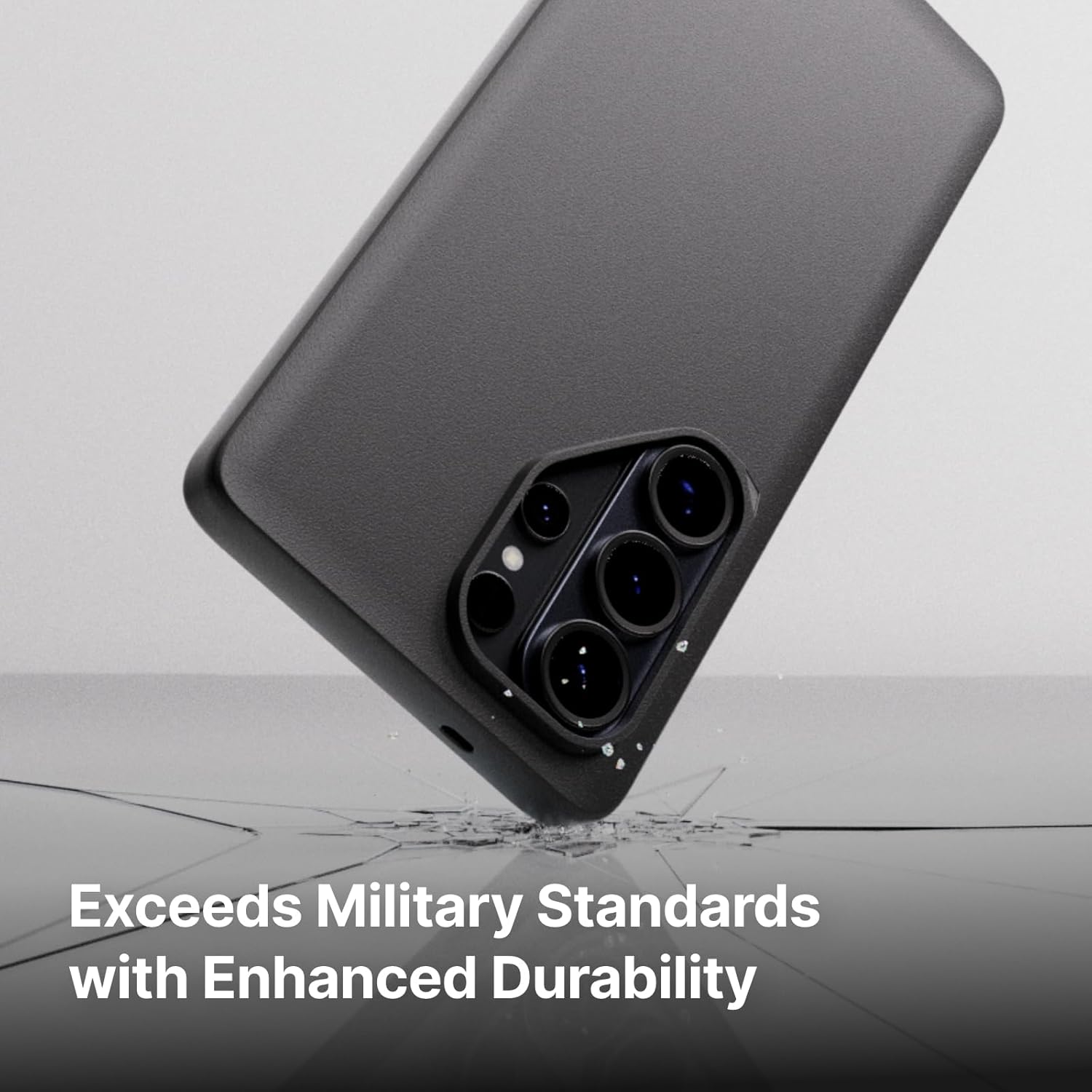 RhinoShield Phone Case Compatible with Galaxy S26 Plus | SolidSuit - Classic Protective Phone Case, Minimal and Slim Design with Military Grade Drop Protection - Ash Grey