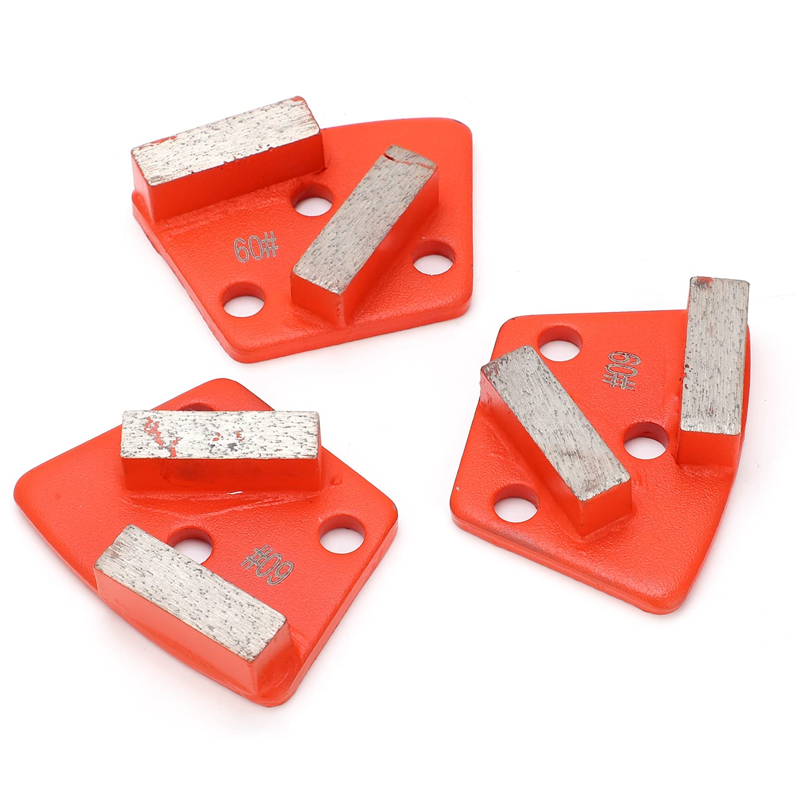 Chaussures de Meulage Diamantées, Mandarine Trapézoïdale 2 Dents 60 Mailles pour Sol en Béton, Coupe Agressive à Haute efficacité avec Faible Bruit pour le Matériel Industriel