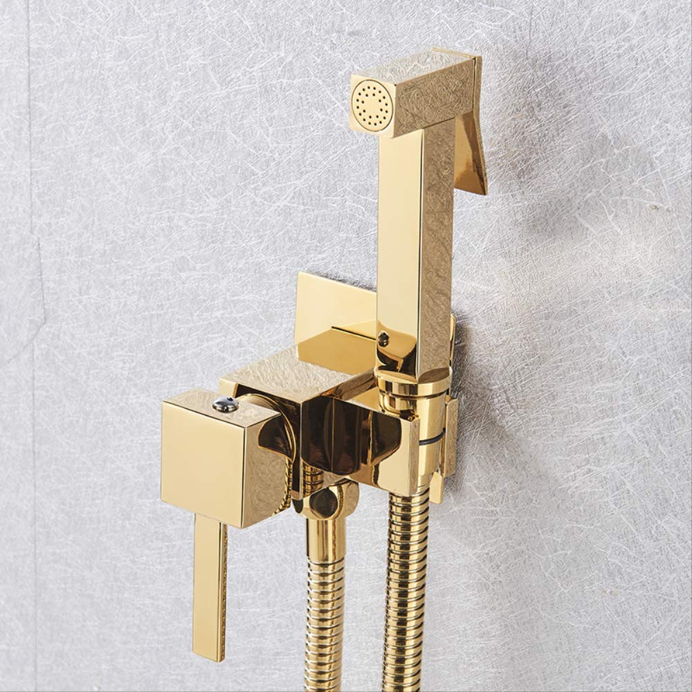 Rubinetto Per Bidet Rubinetto Per Doccia In Ottone Miscelatore Per Rondella Miscelatore Per Acqua Calda Fredda Gru Quadrato Per Doccia Spruzzatore Rubinetto Per Wc Rubinetti Per Wc Chrome Polish