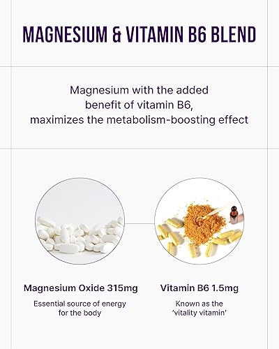Miniatura 3 de MGLAB for Essential (60 tabletas) - Suplemento diario de magnesio para recarga de energía y salud muscular. Magnesio 315 mg, vitamina B6. Tamaño