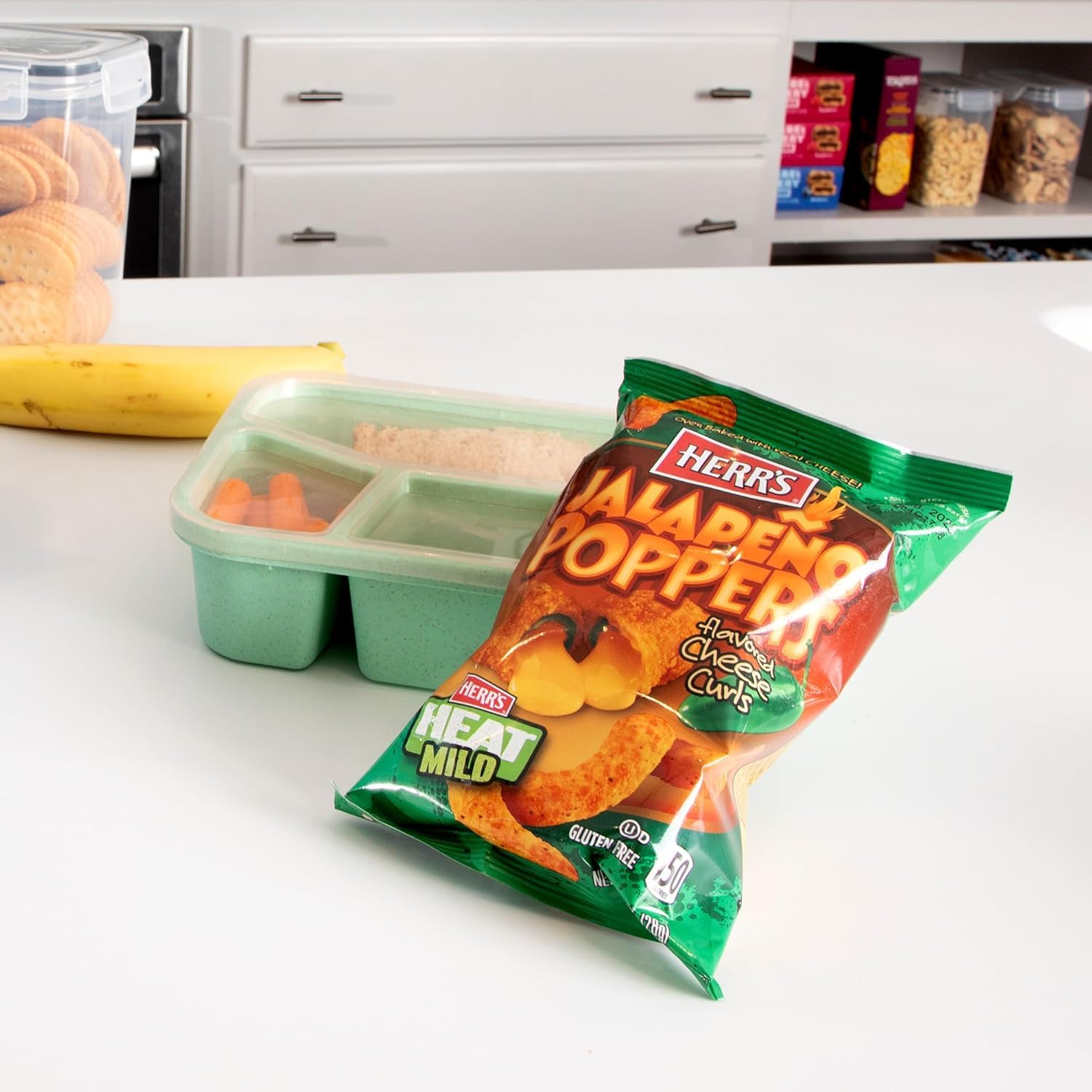 Herr's Jalapeño Poppers Flavored Cheese Curls - Made with Cheddar Cheese - 1 Ounce (Pack of 42) Great for Bold Flavor Fans image 3