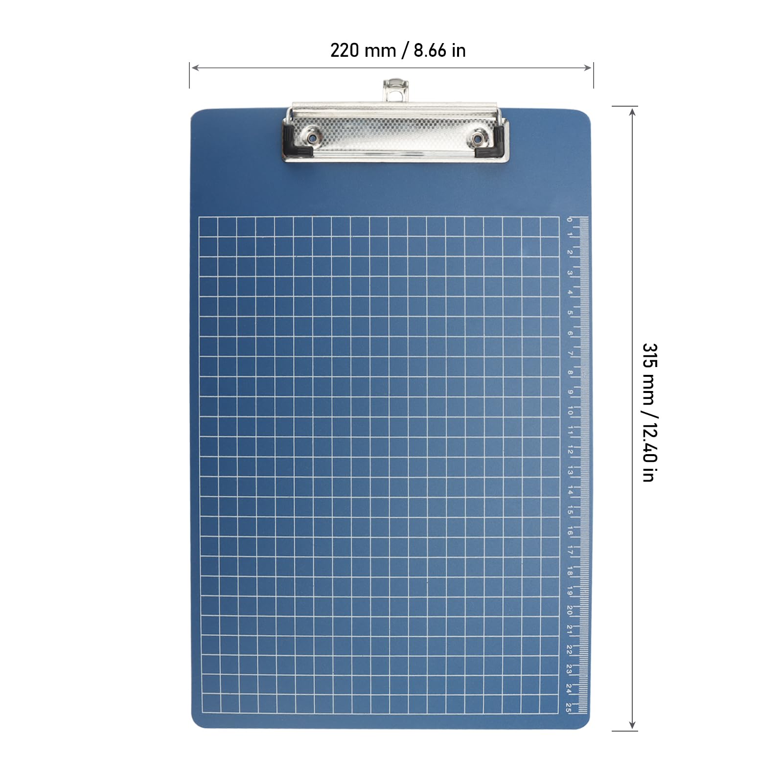 MOUYAT 10 Pcs Plastic Clipboards, A4 Clip Board, A4 Clipboard with Low Profile Clip for Office School Home 22 x 31.5cm - Image 2