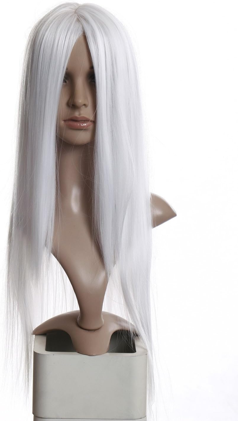 Prettyland C875 70cm Long Straight Middle Parted Heat-resistant Witch Cosplay Wig Snow White