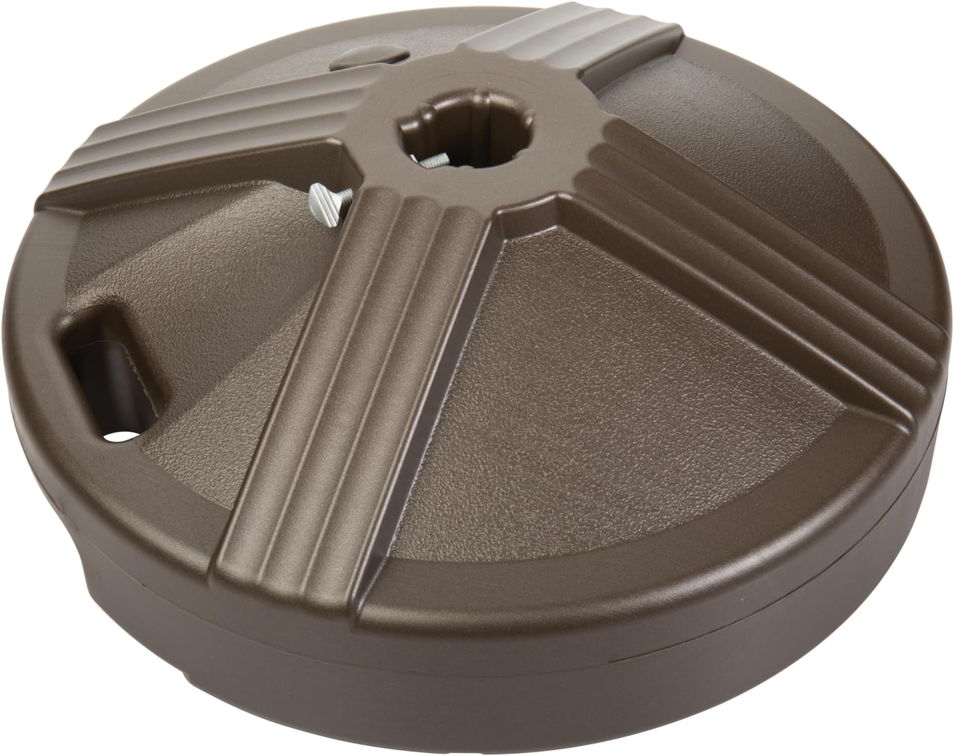 US Weight Durable Fillable Umbrella Base for Patio Table - 50 Pound Capacity Heavy Duty Adjustable Stand for Outdoor Umbrellas - Made in The USA