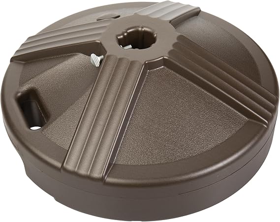 US Weight Durable Fillable Umbrella Base for Patio Table - 50 Pound Capacity Heavy Duty Adjustable Stand for Outdoor Umbrellas - Made in The USA