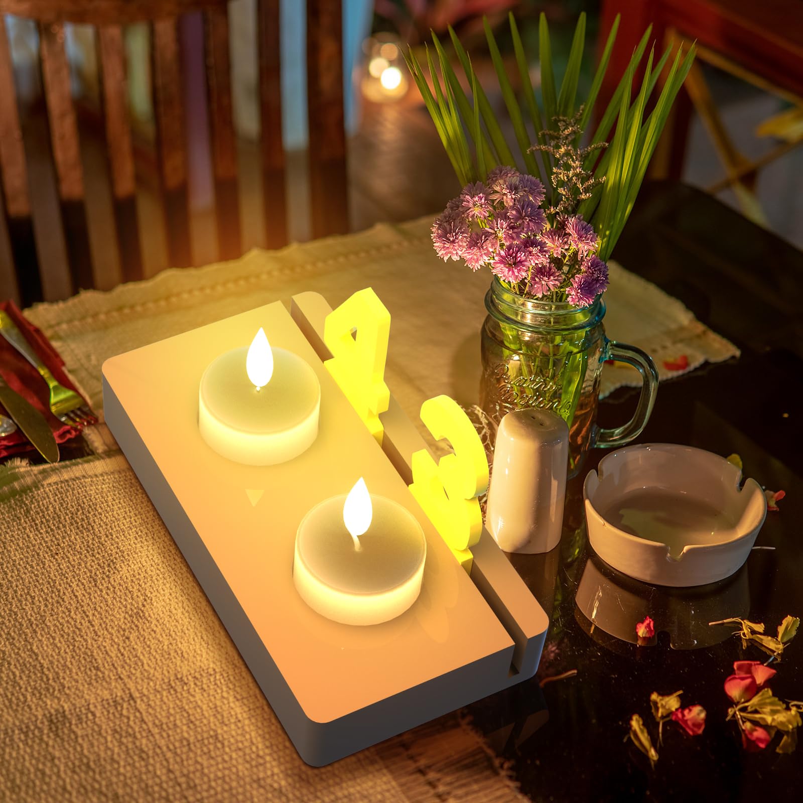 Moule En Silicone Pour Bougeoir En Forme De Chiffres, Moule à Gâteau, Bougeoir, Moule En Plâtre, à Couler, Avec Socle En Silicone, Bougeoir, Moule En Silicone Pour Anniversaire (A