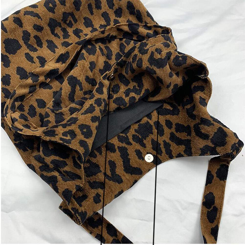 Amazon.com: Froiny Leopard Printed Shoulder Bag Soft Large