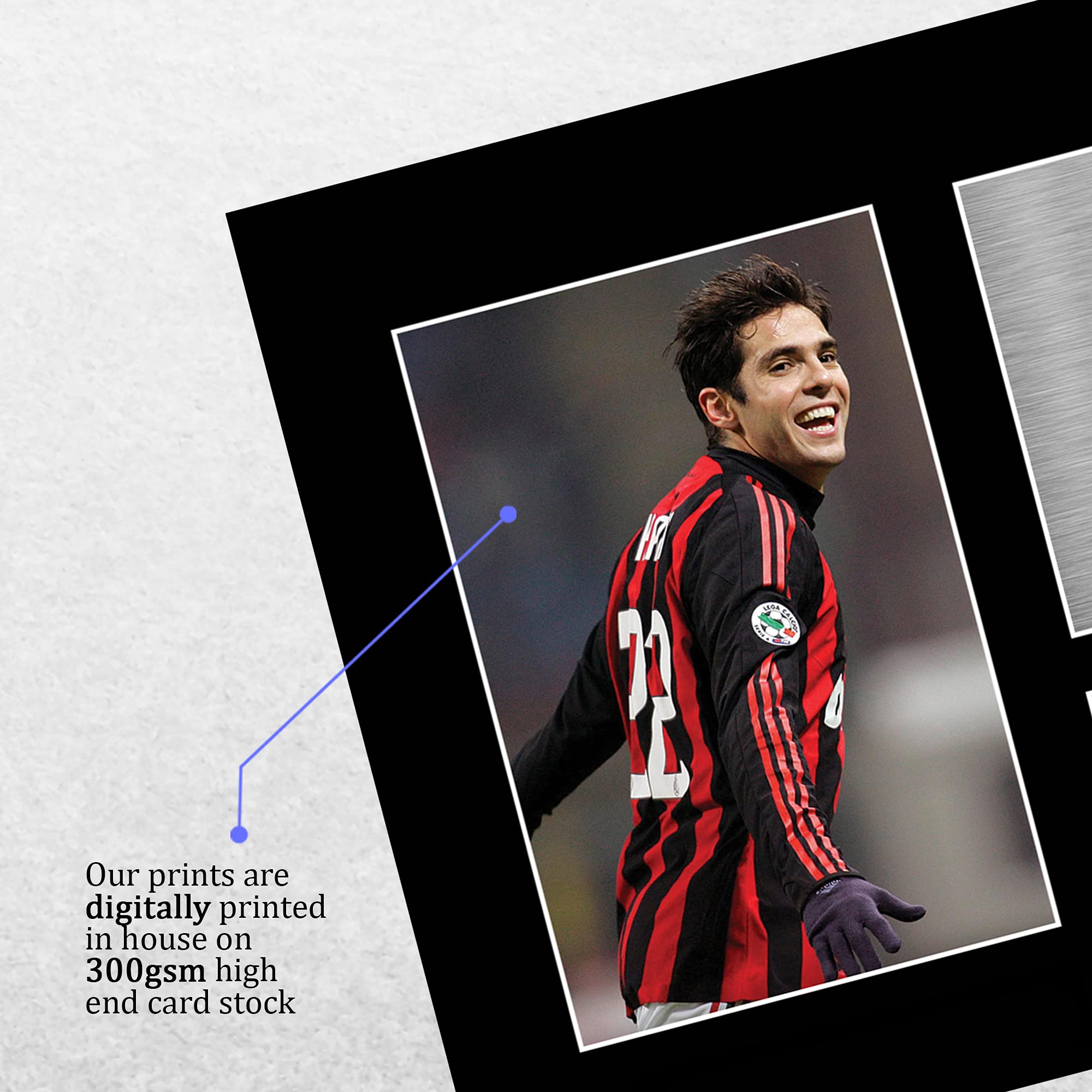 HWC Trading A4 Kaka A C Milan Prezenty Drukowane Podpisane Zdjęcie Z Autografem Dla Fanów Piłki Nożnej I Kibiców