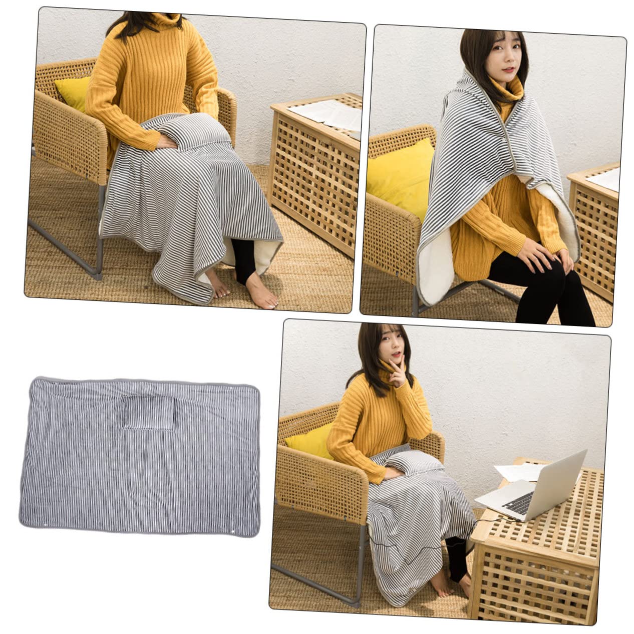 Cabilock 1pezzi Coperta Elettrica Usb Riscaldante e e Portatile Design Per Riscaldare Mani