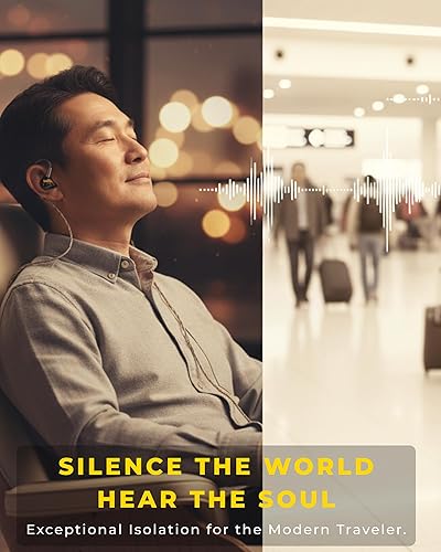 Miniatura 7 de Essonio ES-C19 - Monitores intrauditivos, 5 Knowles BA Drivers IEMs con cable, auriculares audiófilos con cancelación de ruido, monitor vocal de