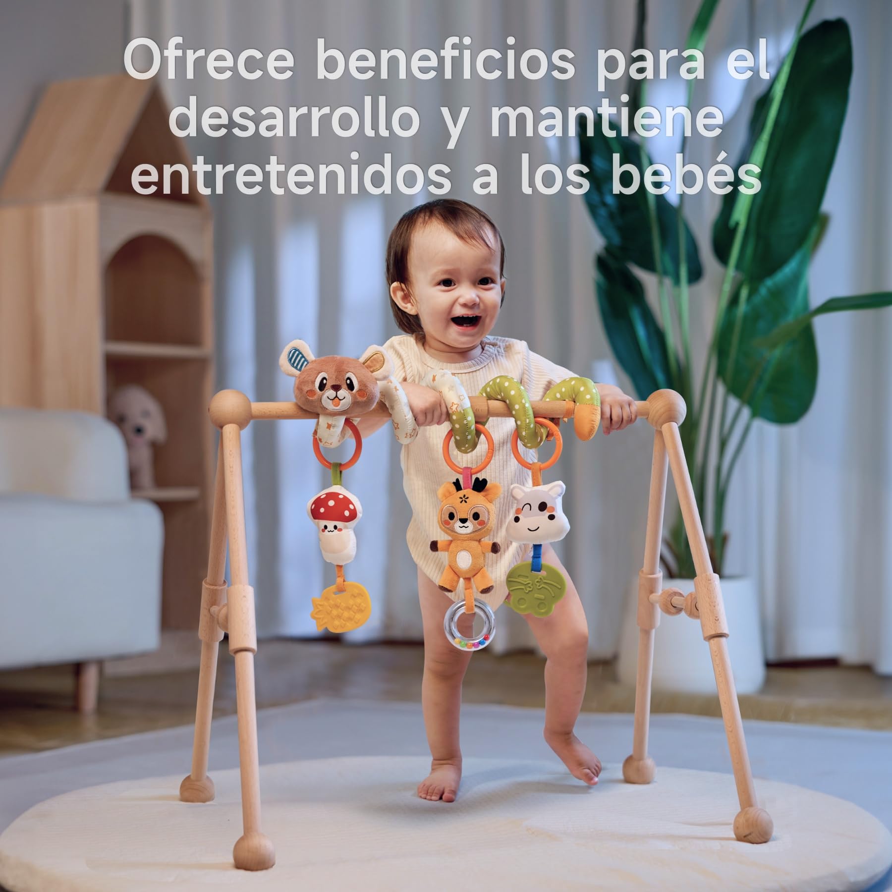 TUMAMA Espiral Carro Bebe 0 3 6 Meses - Espiral de Actividades con Colgantes - Juguete de Cochecito para agarrar y Jugar - Juguete de bebé para la Cama, el Asiento del Coche - Bebes Regalos