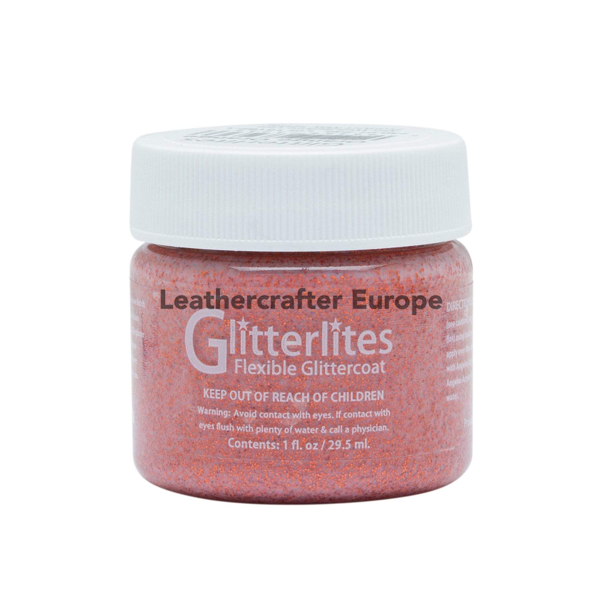 Angelus Glitterlites Acrylic Leather Paint 1oz (30ml) (Orange)