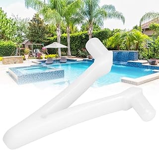 Zerone Escumadeira de piscina clipes em V 6 peças fornecimento de piscina clipe em V para escova de spa de piscina, ancinho de folhas, escumadeira de folhas, cabeça de vácuo, 5,3 x 4 cm