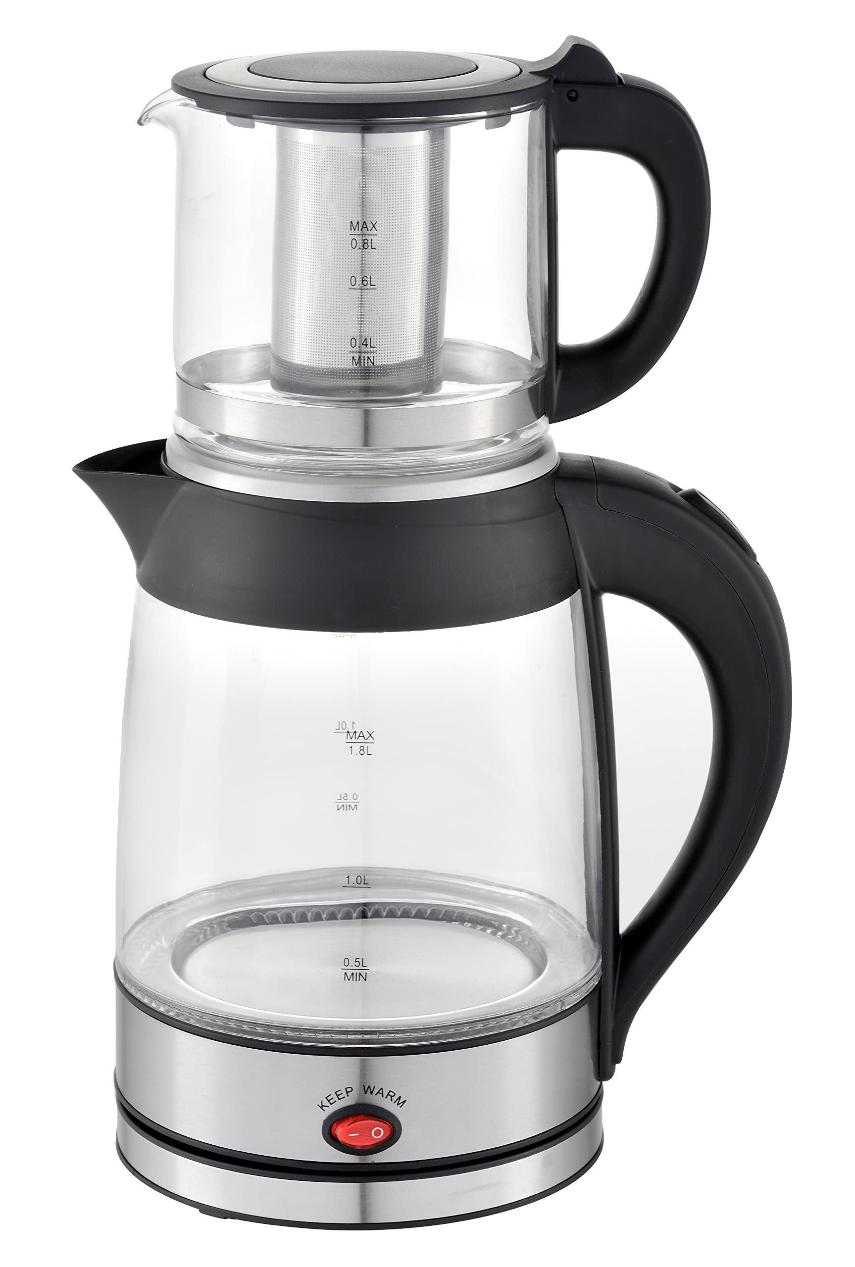 Teekocher | 100% BPA-Frei | Sicherheitsglas | Kalkfilter | 2200 Watt | Überhitzungsschutz | Tee | | Tea Maker | Tee Maschine | Wasserkocher | Teemaschine | Water Kettle