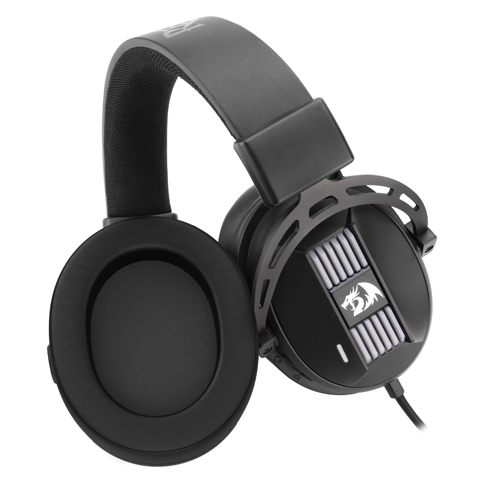 Redragon H375 Casque Gaming RGB USB Noir | casque gaming RGB son surround 7.1 pilotes 50mm coussinets confortables micro antibruit USB multi-plateformes noir