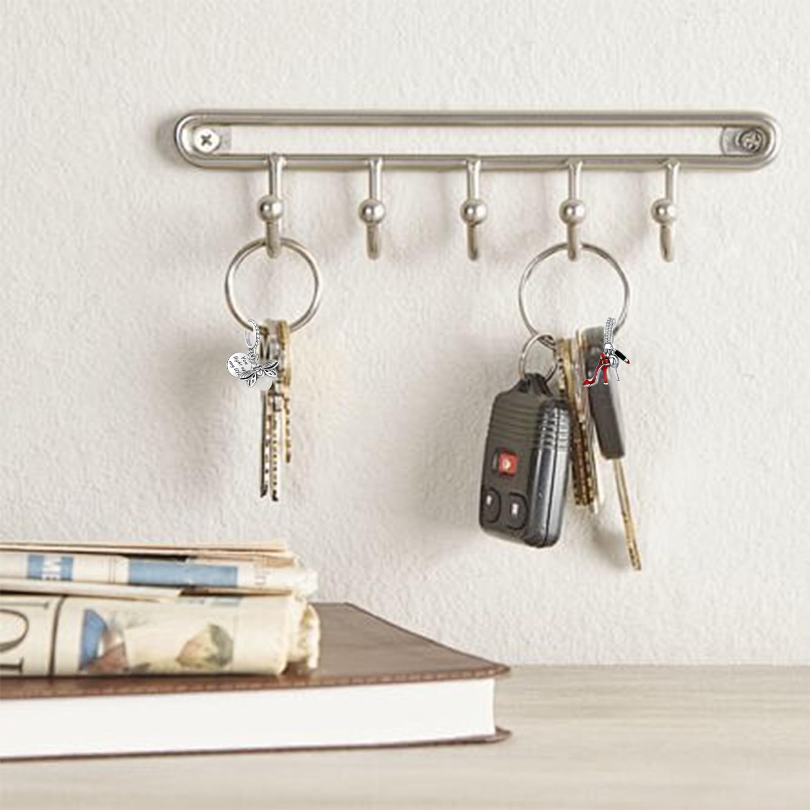 10 sztuk damskich zawieszek typu charms, posrebrzane zawieszki w stylu vintage, do samodzielnego wykonania naszyjników i bransoletek, zestaw biżuterii z cyrkoniami, europejski zestaw biżuterii do